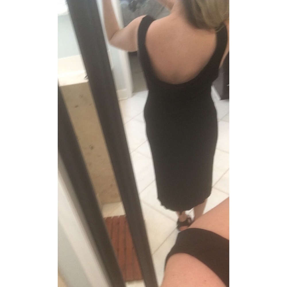 Lauren Ralph Lauren Womens Black Rayon Knit Sleeveless Maxi Dress L Cowl Neck